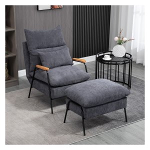 Relaxfauteuil - Luxe Relax - Televisiefunctie - Grijze bekleding
