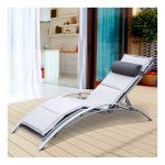 Tuinstoel - Relax Stoel - Verstelbaar - Grijs