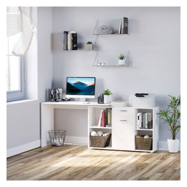Hoekbureau - Modern design - Wit