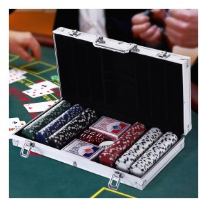 Pokerset - PremiumPoker - 300 chips - Aluminium - Multicolor