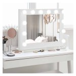 Make-upspiegel - Hollywood - Dimbare lampen - Geheugenfunctie - Wit