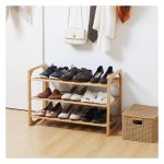 Schoenenrek - Shoe Shot - 3 niveaus - handgreep - natuurlijk