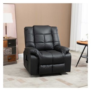 Massagestoel - LuxRelax – Elektrische massagefunctie – TV-functie - zwart