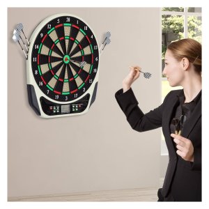 Dartbord - Elektronisch - LCD-display - 18 spellen - veelkleurig
