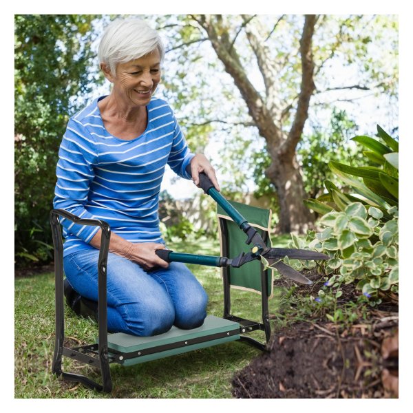 Tuinkruk - HandyTools - Inklapbaar - Gereedschapsvak - Groen