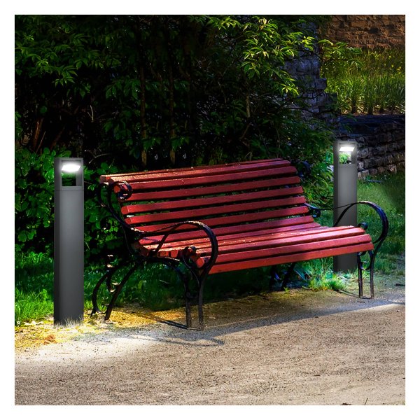 Buitenlamp - Verstelbare paallamp - Waterdicht - Donkergrijs