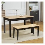 Eetbank - LuxLiving - Veerkrachtig hout - Natuurlijk design - Bruin