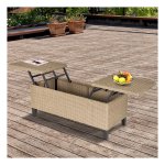 Balkonbijzettafeltje - Modern Living - Uitbreidbaar design - Kaki