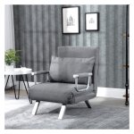 Multifunctioneel – Grijze bank - Slaapfunctie – Chaise longue