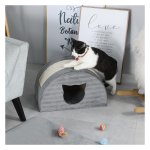 Kattenhol - Catal House - Krasbestendig - Grijs