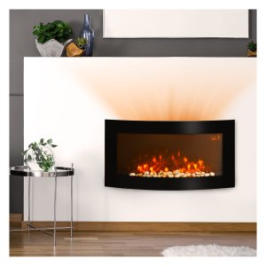 Muurhaard - Elektrocamine - Elektrisch - Modern - Zwart