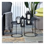 Bijzettafelset - Stijlvolle Opbergmanden - Salontafels - Zwart