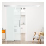 Schuifdeur - Glassupply - Inclusief handgreepstaaf - Modern - Zwart
