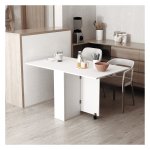 Tafel - Stijlvolle Tafels - Opvouwbaar – Met opbergruimte - Wit