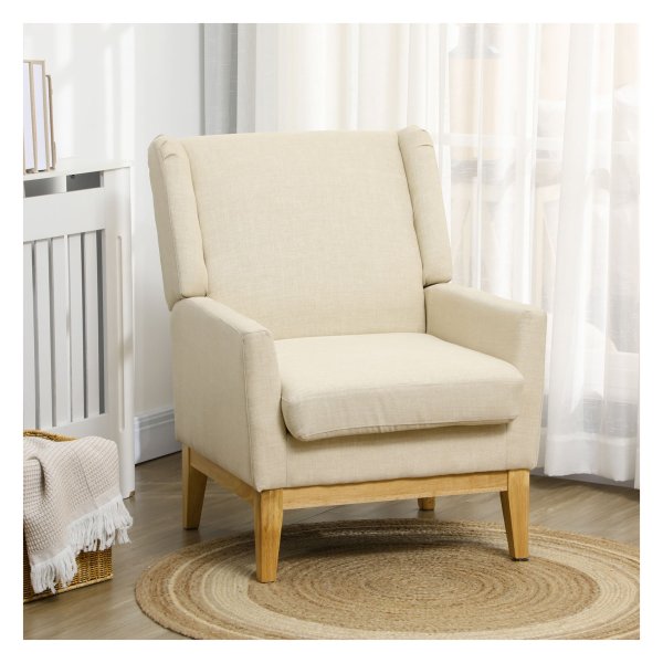 Fauteuil - Zaza Home - Relax - Individuele Oven Bekleding - Crèmekleurige