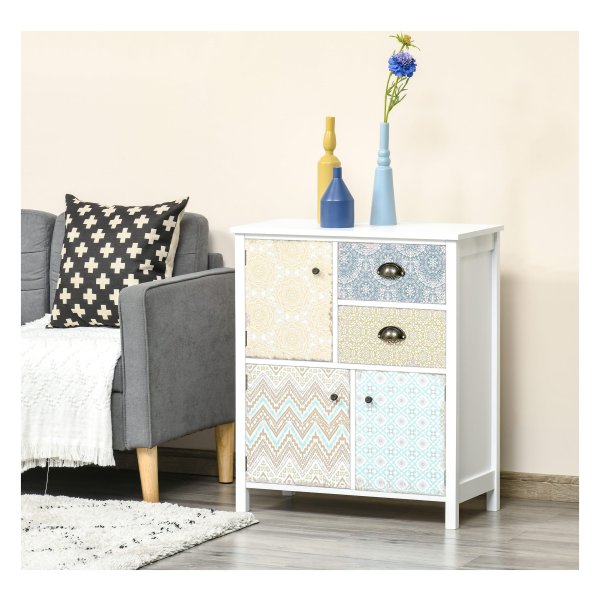Dressoir - Ording - Shabby Chic - Kleurrijk