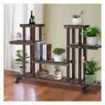 Bloementrap - Rustic Home - Vierlaags - Massief hout - Bruin