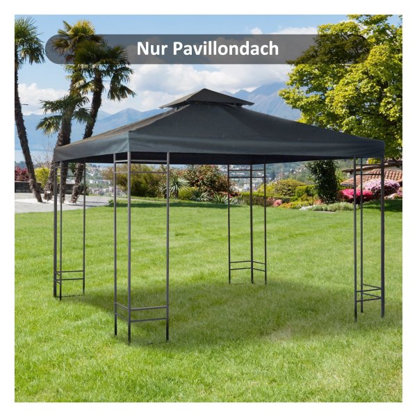 Tuinpaviljoen - Vervangend dak - Kolen grijs