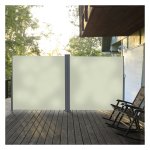 Zonbescherming - Zijrolgordijnen - Warmtebestendig - Crème