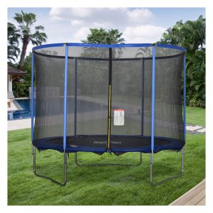 Tuintrampoline - Veiligheidsnet - Buitenfitness - Staalblauw
