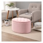 Opbergbank - TrendyHome - Gestoffeerd - Roze