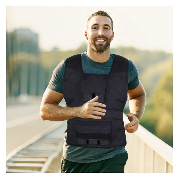 Krachtvest - IronFit - Verstelbaar - Zwart