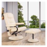 Relaxstoel - Luxe Fauteuil - Comfortabel - Crèmekleurig