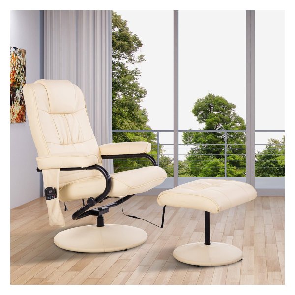 Relaxstoel - Luxe Fauteuil - Comfortabel - Crèmekleurig