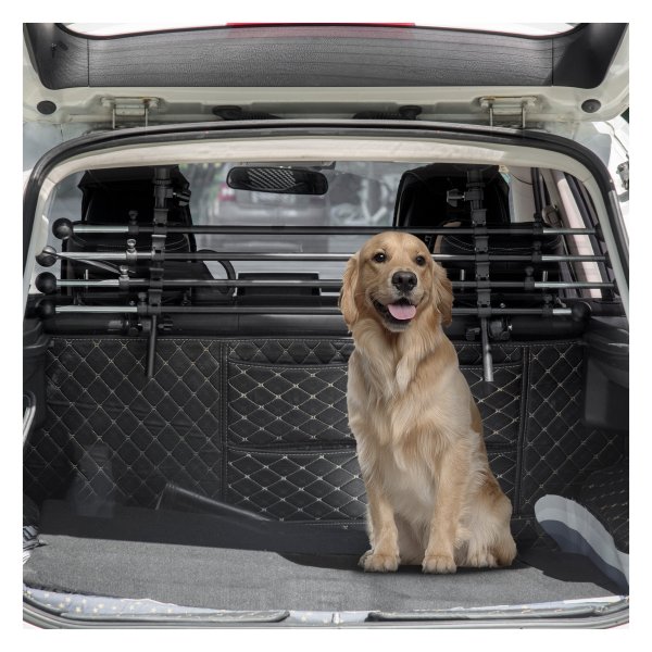 Hondenrek - Veiligheid4Pets - Antislip voeten - Uitschuifbaar - Zwart
