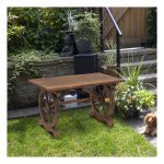 Tuintafel - Zaza Home - Massief hout - Weerbestendig - Bruin