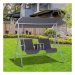 Tuinschommel - Luxe Design - Zonnedak - Grijs