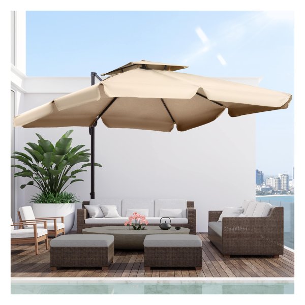 Parasol - Roma - UV50+ Bescherming - Khaki