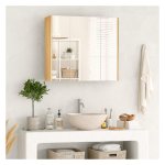 Badkamerkast - LuxeDesign - Met spiegel - 3 planken - Wit