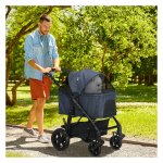 Huisdierdrager - Loving Pets - Opvouwbaar - Gaasvensters - Donkerblauw
