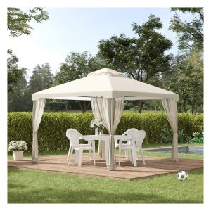 Tuinprieel – Feesttent - Weerbestendig – Crème Wit