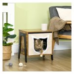 Kattenhuisje - ComfortCat - Verstelbare poot - Rustiek bruin