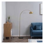 Booglamp - Retro - Gouden accenten - Zwart