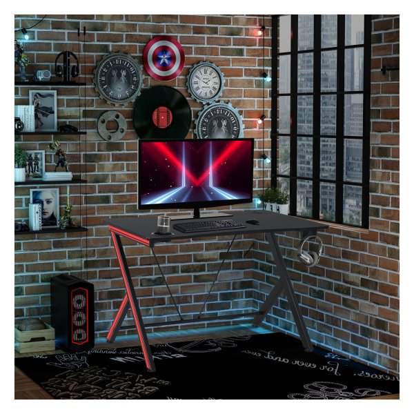 Gamingbureau - SteelSeries - Hoofdtelefoonhaak - Bekerhouder - Zwart