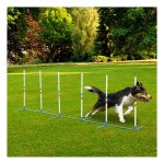 Hondentraining - Outdoor Life - Behendigheidstraining - Inclusief tas - Wit+blauw