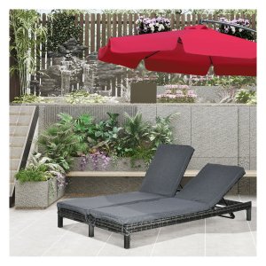 Ligstoel - Sun Lounger - Verstelbare rugleuning - Luxe zwart