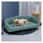 Hondenbed - ComfortPet - Rugleuning - Zacht - Groen