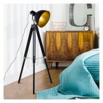 Vloerlamp - Staande Lamp - Verstelbare Hoogte - Goud