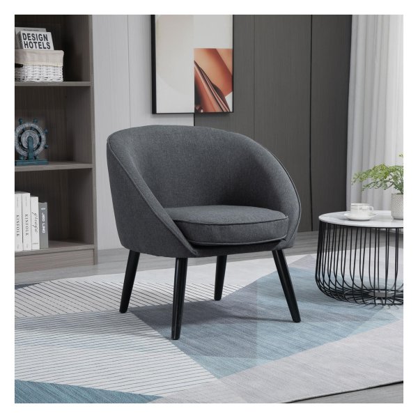 Fauteuil - Modern Living - Linnen look – Grijs