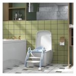 Kindertoilettrainer - Opvouwbaar - Met trapje - Blauw