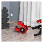 Dumbbell – Verstelbare 2-in-1 - Rood+zwart