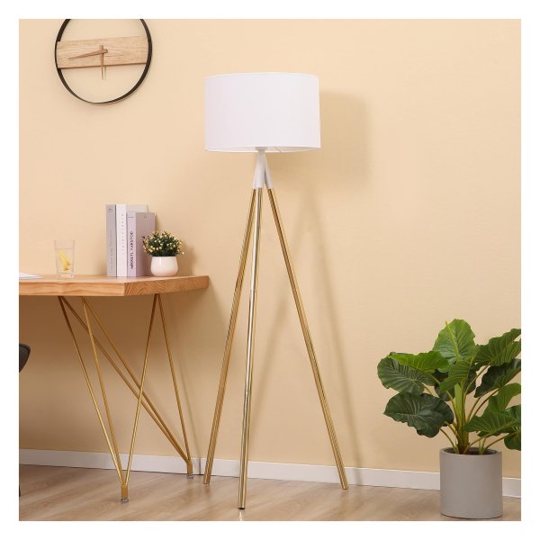 Vloerlamp - Stijlvol design - Goudkleurig