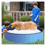 Hondenzwembad – BlauweDog - Opblaasbaar – PVC - Blauw