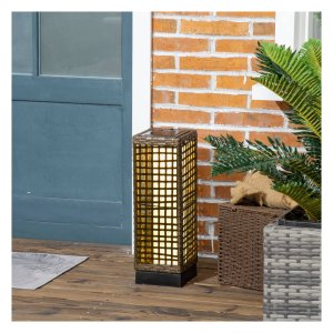 Zonnelamp – Rattan Zonlicht - Waterdicht - Automatisch - Bruin