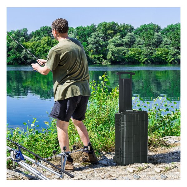 Gereedschapskoffer – Werkplaatswagen - Schuimvulling – Waterdichte coating - Zwart