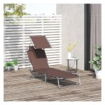 Ligstand – Zonneligstoel - Wellness ligstand – Opvouwbaar - Bruin